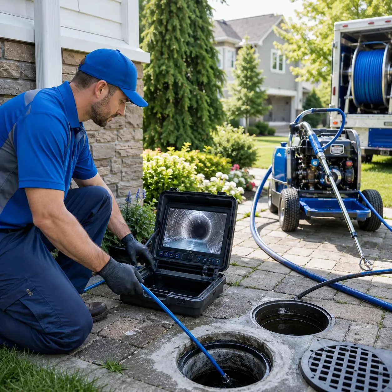 Outdoor drain cleaning professionals serving Red Lion, PA