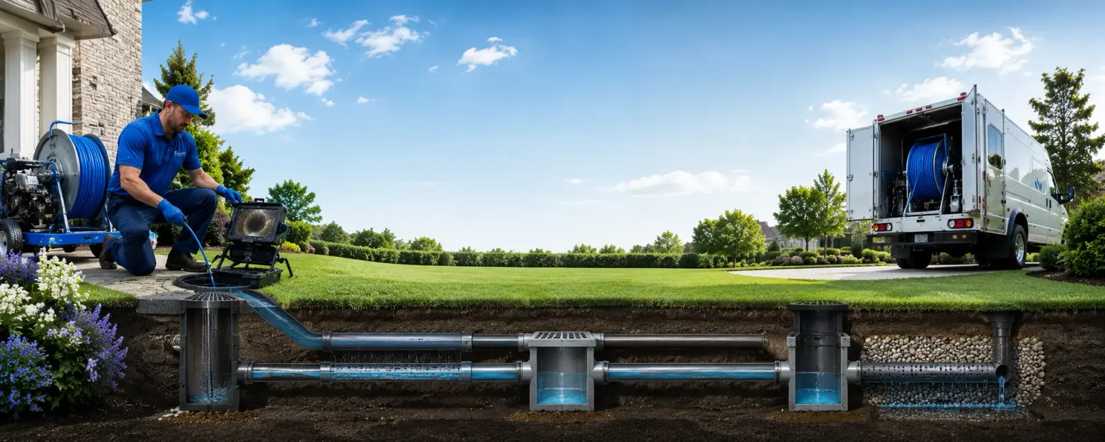 Outdoor drain cleaning information for Red Lion, PA